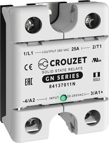 Crouzet Halbleiterrelais 84137011N 25A Schaltspannung (max.): 280 V/AC Nullspannungsschaltend 1St. von Crouzet