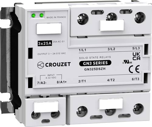 Crouzet Halbleiterrelais GN325DSZH 25A Schaltspannung (max.): 510 V/AC Spezieller Nulldurchgang 1St. von Crouzet