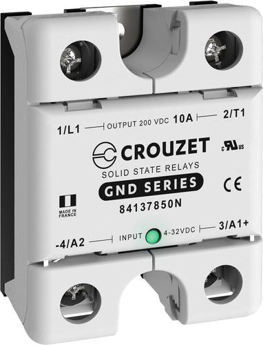 Crouzet Halbleiterrelais 84137850N 10A Schaltspannung (max.): 200 V/AC Gleichstromschaltung 1St. von Crouzet