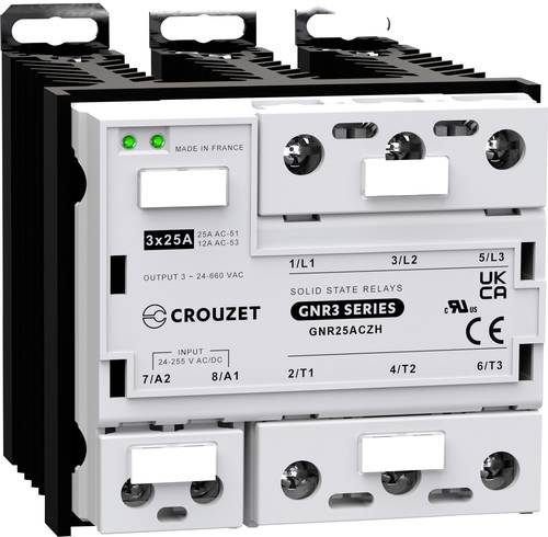 Crouzet Halbleiterrelais GNR25ACZH 25A Schaltspannung (max.): 660 V/AC Spezieller Nulldurchgang 1St. von Crouzet