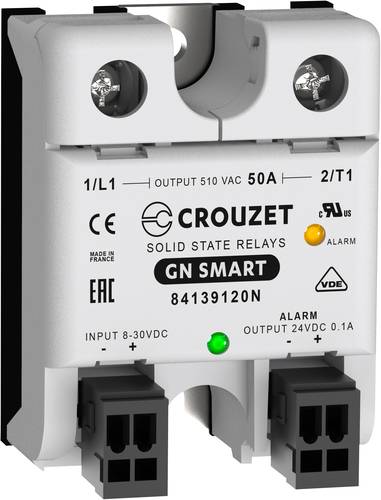 Crouzet Halbleiterrelais 84139120N 50A Schaltspannung (max.): 510 V/AC Nullspannungsschaltend 1St. von Crouzet