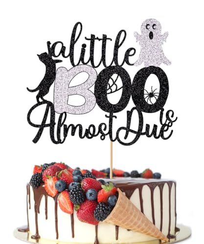 Crseniny Tortenaufsatz mit Aufschrift "A Little Boo is Almost Due ", Halloween-Babyparty, Schwangerschaftsankündigung, Party-Dekoration, Happy 1st Boo Day, Boo Thema, Babyparty-Kuchendekorationen Crseniny Tortenaufsatz mit Aufschrift "A Little Boo is Almost Due ", Halloween-Babyparty, Schwangerschaftsankündigung, Party-Dekoration, Happy 1st Boo Day, Boo Thema, Babyparty-Kuchendekorationen von Crseniny