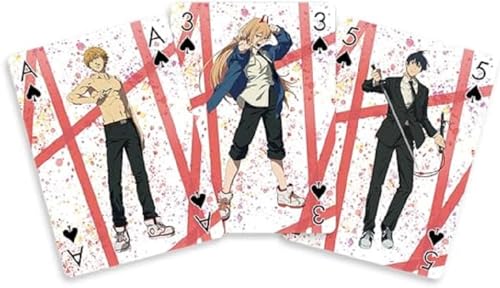 Crunchyroll - Chainsaw Man - 52 Spielkarten - Poker Kartenspiel Deck Playing Cards - original & lizensiert von Crunchyroll