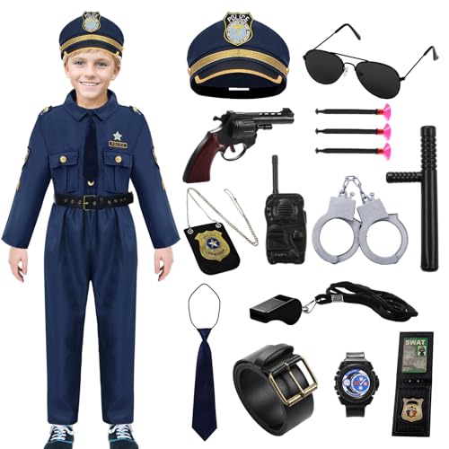 Crusward Kostüm Polizei für Kinder Mädchen, Polizeikostüm Kinder Mädchen Set mit Polizei Kostüm Zubehör, faschingskostüme kinder polizei cosplay für Karneval, Halloween (Polizei Kostüm Kinder, XL) Crusward Kostüm Polizei für Kinder Mädchen, Polizeikostüm Kinder Mädchen Set mit Polizei Kostüm Zubehör, faschingskostüme kinder polizei cosplay für Karneval, Halloween (Polizei Kostüm Kinder, XL) von Crusward