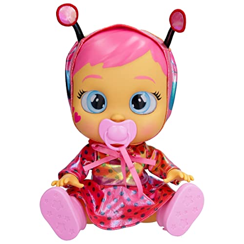 CRY BABIES Lady - Interactive Puppe, die echte Tränen weint mit ausziehbarem Outfit!-Geschenk Spielzeug für Kinder ab 18 Monaten von Cry Babies Magic Tears
