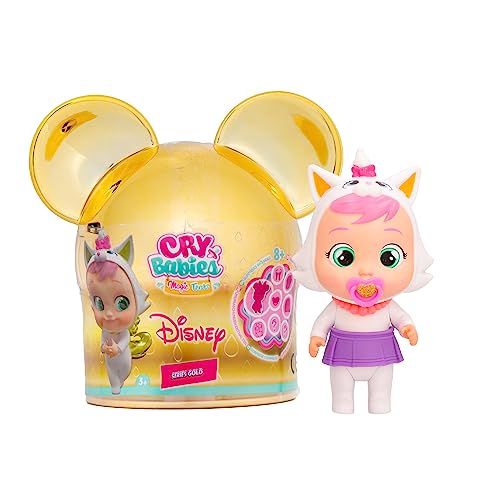 Cry Babies Magic Tears Disney Marie | Collectible Süße Sammelpuppe inspiriert von dem beliebten Disney-Charakter Marie, die echte Tränen weint - mit glitzenden Gold-Details! +3 Jahre von Cry Babies Magic Tears