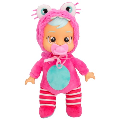 Cry Babies Tiny Cuddles Monster Bubu, Plüsch-Baby-Puppe, Tiny Cuddles mit personalisiertem Pyjama eines Monsters, das echte Tränen weint, Kinder ab 18 Monaten und älter von Cry Babies Magic Tears