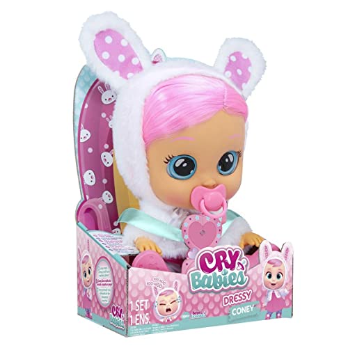 CRY BABIES Dressy Coney das Kaninchen - Interaktive Spiel- & Funktionspuppe, die echte Tränen weint; mit bunten Haaren und an- und ausziehbarer Kleidung - Geschenk Puppe für Kinder ab 2 Jahren CRY BABIES Dressy Coney das Kaninchen - Interaktive Spiel- & Funktionspuppe, die echte Tränen weint; mit bunten Haaren und an- und ausziehbarer Kleidung - Geschenk Puppe für Kinder ab 2 Jahren von Cry Babies