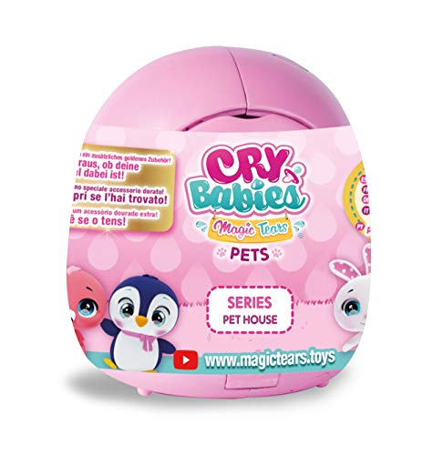 CRY BABIES MAGIC TEARS Tierfreundehäuschen | Kleine Überraschungs-Sammelpuppe mit Accessoires, Tierpuppe | Geschenk, Puppe, Spielzeug für Mädchen & Jungen ab 3 Jahre von Cry Babies