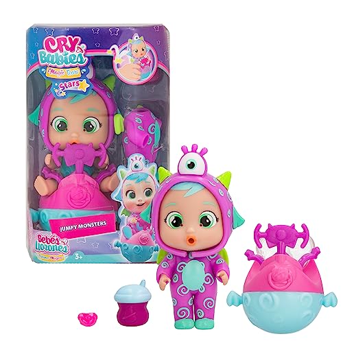 Cry Babies Magic Tears Jumpy Monsters, Stars Fuzz, Sammelpuppe mit Schlafanzug, Spielzeug für Mädchen und Kinder ab 3 Jahren Cry Babies Magic Tears Jumpy Monsters, Stars Fuzz, Sammelpuppe mit Schlafanzug, Spielzeug für Mädchen und Kinder ab 3 Jahren von Cry Babies