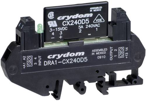 Crydom Halbleiterrelais DRA1-CXE240D5 5A Schaltspannung (max.): 280 V/AC Nullspannungsschaltend 1St. von Crydom