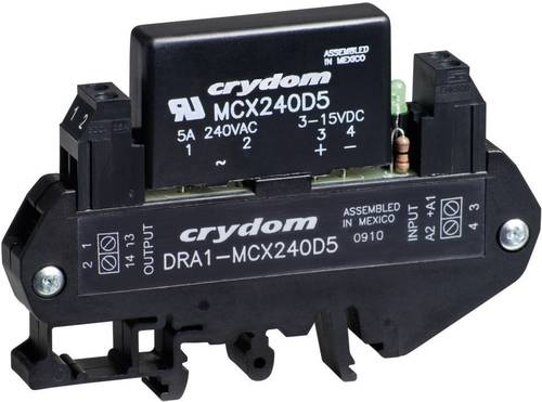 Crydom Halbleiterrelais DRA1-MCXE380D5 5A Schaltspannung (max.): 530 V/AC Nullspannungsschaltend 1St von Crydom