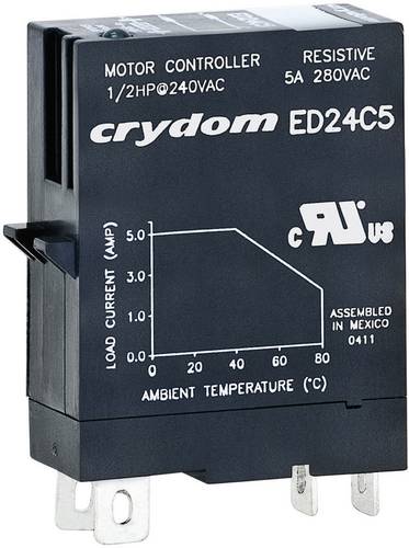Crydom Halbleiterrelais ED24D5 5A Schaltspannung (max.): 280 V/AC Nullspannungsschaltend 1St. von Crydom