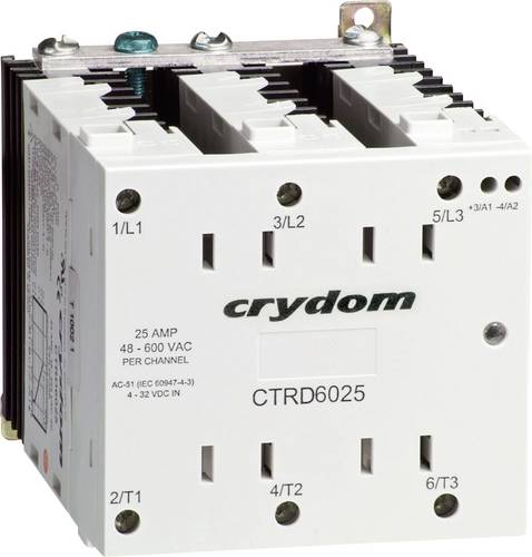 Crydom Halbleiterrelais CTRD6025 25A Schaltspannung (max.): 600 V/AC Nullspannungsschaltend 1St. von Crydom