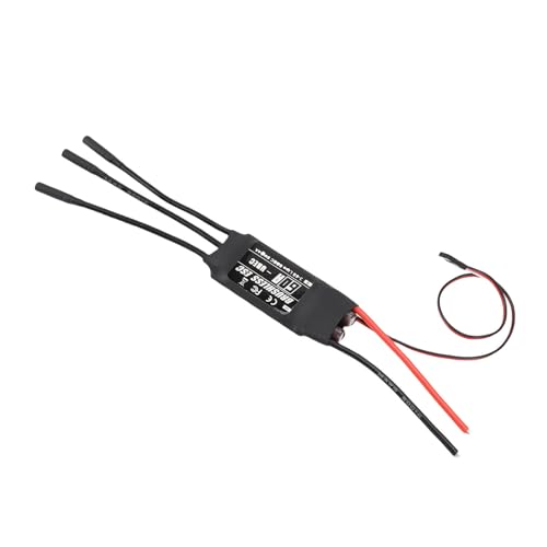 Cryfokt 60A ESC 3 Bis 6s Elektrischer Geschwindigkeitscontroller, BEC: 5V 4A, Breite Anpassungsfähigkeit für RC -Flugzeuge Drohnen Hubschrauber, Hochleistungs -Bürstenloser ESC, RC von Cryfokt