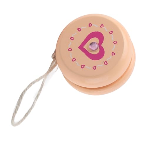 Cryfokt Bildungsspielzeug, Yoyo Toy Yoyo Ball Toy Cartoon Ball Spielzeug für Kinderkind für Kids Kognitive Fähigkeiten (rosa Herz) von Cryfokt