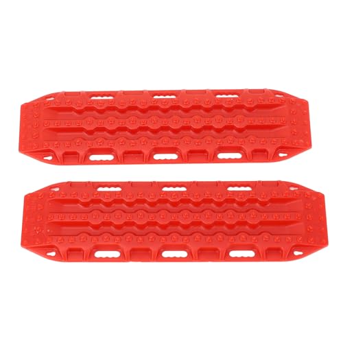 Cryfokt RC Recovery Ramps Board, Plastik RC Sand Leiter Dekorativ Robust für 1/24 Modellauto (Rot) von Cryfokt