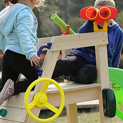 Cryfokt Swingset Wheel Wheel, Robustes Robustes, Kinderspielzeug für den Spielplatz (Yellow) von Cryfokt