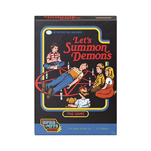 Cryptozoic - Let's Summon Demons - Steven Rhodes Games Vol. 1 - Retro-Ilustrationen voll schwarzem Humor - Karten- & Würfelspiel - Ab 14 Jahren - Für 2-5 Spieler - Englisch von Cryptozoic Entertainment