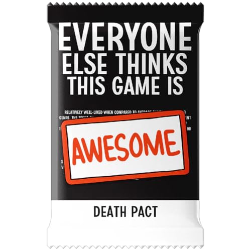 Everyone Else Thinks This Game is Awesome! Death Pact Expansion | from Pan-Universal Galactic Worldwide & Cryptozoic | Features 100 Extra Morbid Facts | Trivia Game for 2-8 Players | 14+ | English von Cryptozoic Entertainment