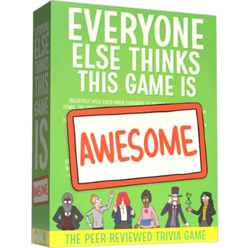 Everyone Else Thinks This Game is Awesome! | from Pan-Universal Galactic Worldwide & Cryptozoic | The Peer-Reviewed Trivia Game | Over 1,000 Questions | Card Game for 2-8 Players Ages 14+ | English von Cryptozoic Entertainment