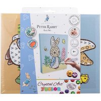 Craft Buddy CAJK-31PRBT008 - Crystal Art Junior, Peter Rabbit, Canvas Kit, Bastelset mit Keilrahmen, Diamond Painting von Crystal Art