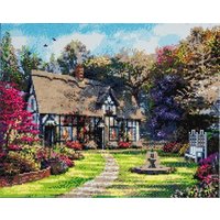 Craft Buddy CAK-A29 - Country Cottage, 40x50cm Crystal Art Kit, Diamond Painting von Crystal Art
