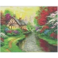 Craft Buddy CAK-TK3L - Crystal Art, A Quiet Evening, Thomas Kinkade Kit, Bild, 40 x 50 cm cm Craft Buddy CAK-TK3L - Crystal Art, A Quiet Evening, Thomas Kinkade Kit, Bild, 40 x 50 cm cm von Crystal Art