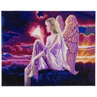 Craft Buddy CAK-XLED8 - Angel Dusk, 40x50cm LED Crystal Art Kit, Diamond Painting von Crystal Art
