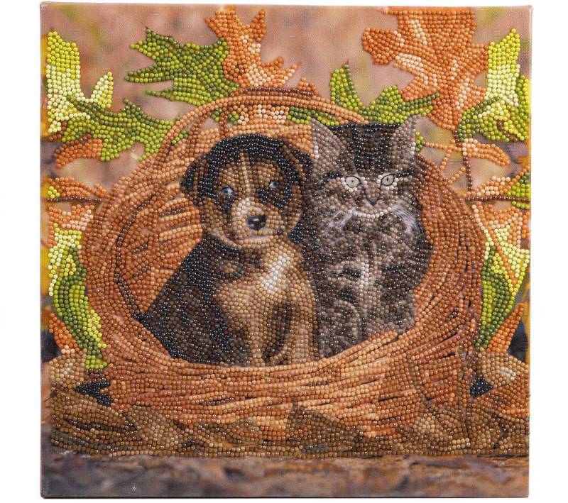 Crystal Art Crystal Art - Diamant-Stickerei-Kit - Katze und Hund Crystal-Art-1875 von Crystal Art