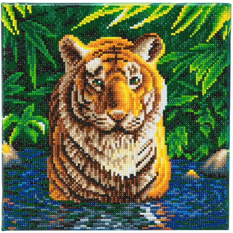 Crystal Art Crystal Art - Diamant-Stickerei-Kit - Tiger Crystal-Art-1070 von Crystal Art