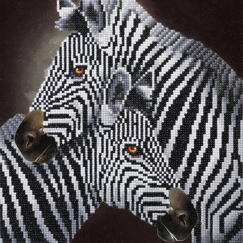 Crystal Art Crystal Art - Diamant-Stickerei-Kit - Zebra Crystal-Art-1566 Crystal Art Crystal Art - Diamant-Stickerei-Kit - Zebra Crystal-Art-1566 von Crystal Art