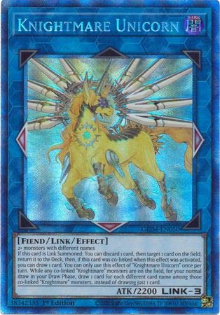 Knightmare Unicorn - GEIM-EN050 - Collector's Rare - 1st Edition Knightmare Unicorn - GEIM-EN050 - Collector's Rare - 1st Edition von Crystalcommerce