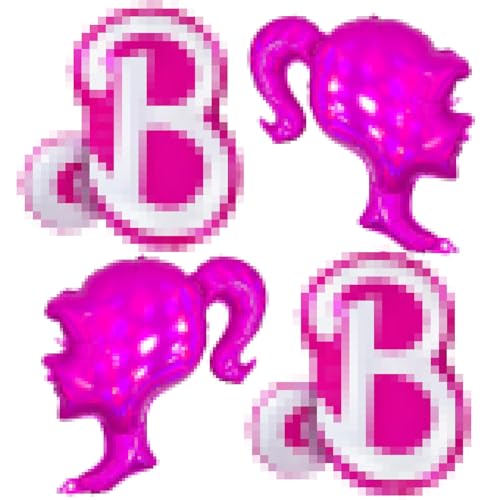 Deko Geburtstag Mädchen 4 Stück, Cartoon Folienballons, Rosa Luftballons, Luftballons Geburtstag Madchen, Mädchen Geburtstags Dekoration, Mädchen Party Deko Supplies Set Deko Geburtstag Mädchen 4 Stück, Cartoon Folienballons, Rosa Luftballons, Luftballons Geburtstag Madchen, Mädchen Geburtstags Dekoration, Mädchen Party Deko Supplies Set von Crzyplea