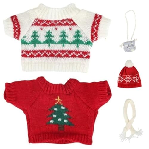 1 Set Christmas Puppenkleidung für Capybara Plüsch Weihnachtspuppen Accessoires enthalten Hut für 10 ausgestopfte Capybara (ohne) Stil 1 von Csafyrt