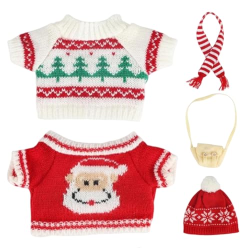 1 Set Christmas Puppenkleidung für Capybara Plüsch Weihnachtspuppen Accessoires enthalten Hut für 10 ausgestopfte Capybara (ohne) Stil 2 von Csafyrt
