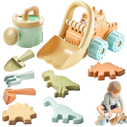 10 PCs/Set Beach Toys BPA-freies farbenfrohes Kleinkind-Strandspielzeug mit Mesh-Tasche enthalten Shovel Bulldozer Tierdinosaurier und Wässerung von Formen für Kinder und Kleinkinder Strandspielspiel 10 PCs/Set Beach Toys BPA-freies farbenfrohes Kleinkind-Strandspielzeug mit Mesh-Tasche enthalten Shovel Bulldozer Tierdinosaurier und Wässerung von Formen für Kinder und Kleinkinder Strandspielspiel von Csafyrt