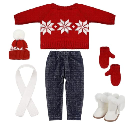 18 Zoll Puppenkleidung süße gestrickte amerikanische Puppenkleidung Weihnachten Winter -Outfit inklusive Schuhe Pullover Hosen Huthandschuhe und Schals für Weihnachtsdekoration Geschenke Stil 1 18 Zoll Puppenkleidung süße gestrickte amerikanische Puppenkleidung Weihnachten Winter -Outfit inklusive Schuhe Pullover Hosen Huthandschuhe und Schals für Weihnachtsdekoration Geschenke Stil 1 von Csafyrt