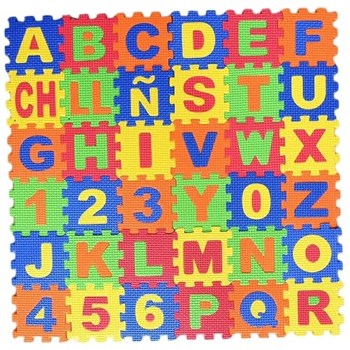 36pcs Foam Puzzle Matte, 6 x 6 Zoll ineinandergreifendes Alphabet und Zahlen Schaumspielmatte, farbenfrohe weiche Wiederverwendbare Eva -Fliesen für Mädchen, Jungengeschenke 36pcs Foam Puzzle Matte, 6 x 6 Zoll ineinandergreifendes Alphabet und Zahlen Schaumspielmatte, farbenfrohe weiche Wiederverwendbare Eva -Fliesen für Mädchen, Jungengeschenke von Csafyrt