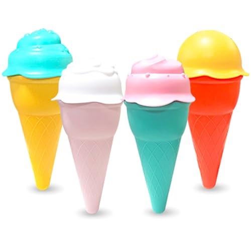 4pcs/Set Strandspielzeug zufällige Farbe Safe süße Kunststoff -EIS Sandspielzeug Wiederverwendbare lustige Eisformen für Kindergeschenke 4pcs/Set Strandspielzeug zufällige Farbe Safe süße Kunststoff -EIS Sandspielzeug Wiederverwendbare lustige Eisformen für Kindergeschenke von Csafyrt