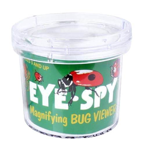 Bug Catcher für Kinder, 2.4x2, 5 Bugfänger mit Lid -Lid -, Lupe Container Cage Clear Collection for Children Science Nature Exploration von Csafyrt