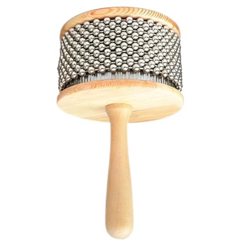Cabasa 4.5 '' Edelstahlholz -Holzgriff Lateinische Percussion für Bandmusikausbildung, Hand -Percussion -Instrumente Cabasa 4.5 '' Edelstahlholz -Holzgriff Lateinische Percussion für Bandmusikausbildung, Hand -Percussion -Instrumente von Csafyrt