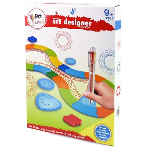 Csafyrt 1 Set Circles Schablone, kreative Kinder, die Kreise Maker Set, multifunktionales Spin -Kunst -Lineal, tragbare Plastikvorlage zum Zeichnen, Schüler geometrische Spiral Stationery Tools von Csafyrt