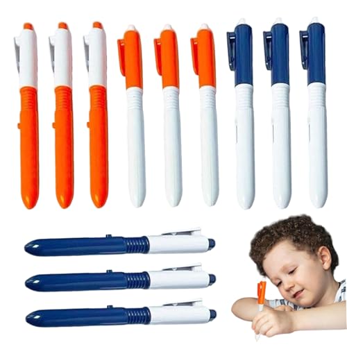 Csafyrt 12-pcs Wasser-Squirter für Kinder, 2-in-1-Stiftform Mini-Wasserpistole, lustige Streichspielzeuge für Mädchen, Jungen von Csafyrt