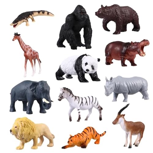 Csafyrt 12pcs Mini -Tiere Figuren, realistische Kunststoff -Wildtierfiguren für Wissenschaftsprojekt und Kuchen -Topper, frühes Bildungsmodell für Kleinkinder Kinder Csafyrt 12pcs Mini -Tiere Figuren, realistische Kunststoff -Wildtierfiguren für Wissenschaftsprojekt und Kuchen -Topper, frühes Bildungsmodell für Kleinkinder Kinder von Csafyrt