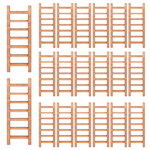 Csafyrt 20pcs Mini Leiter 0,87 x 2,32 Zoll Klassische Mini -Holzleiter Dekorative Puppenhauszubehör für Microlandscape Dollhouse Bonsai Csafyrt 20pcs Mini Leiter 0,87 x 2,32 Zoll Klassische Mini -Holzleiter Dekorative Puppenhauszubehör für Microlandscape Dollhouse Bonsai von Csafyrt