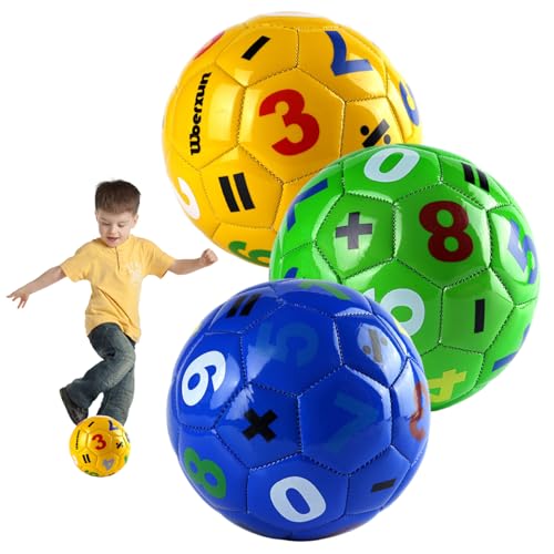Csafyrt 3pcs Kleinkindfußballkugel, 6 Zoll Größe 2 Fußballkugel, Zahlenlernen PVC -Fußball mit versiegelter Luftdüse für Innenräume im Freien im Freien im Freien im Freien Csafyrt 3pcs Kleinkindfußballkugel, 6 Zoll Größe 2 Fußballkugel, Zahlenlernen PVC -Fußball mit versiegelter Luftdüse für Innenräume im Freien im Freien im Freien im Freien von Csafyrt