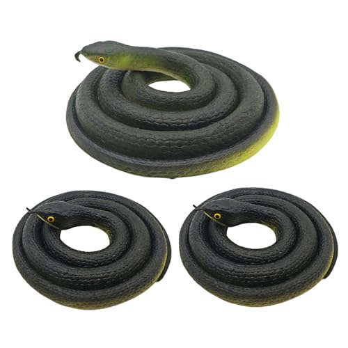 Csafyrt 3pcs gefälschte Schlangen elastische realistische Gummischlangen Python Tierfiguren Streichprops Pädagogische Spielzeug für Geburtstagsfeier Geschenk oder Aprilscherz Tag Csafyrt 3pcs gefälschte Schlangen elastische realistische Gummischlangen Python Tierfiguren Streichprops Pädagogische Spielzeug für Geburtstagsfeier Geschenk oder Aprilscherz Tag von Csafyrt