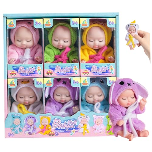 Csafyrt 6 PCs kleine Babypuppen -Set 4,3x2 lebensechter Mini -Babypuppen -Möglichkeit Realistisch mit niedlichen weichen Bademantchen Schlaf klein für Kleinkinder Kinder 3+ Geburtstagsgeschenke Csafyrt 6 PCs kleine Babypuppen -Set 4,3x2 lebensechter Mini -Babypuppen -Möglichkeit Realistisch mit niedlichen weichen Bademantchen Schlaf klein für Kleinkinder Kinder 3+ Geburtstagsgeschenke von Csafyrt