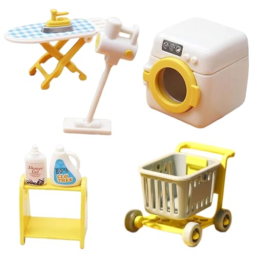 Csafyrt 8pcs Set Spielzeugwaschmaschine Realistische Kinder Waschmaschine Dollhouse Miniaturen Waschküche Zubehör Csafyrt 8pcs Set Spielzeugwaschmaschine Realistische Kinder Waschmaschine Dollhouse Miniaturen Waschküche Zubehör von Csafyrt